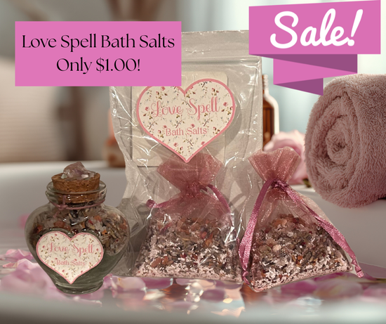 Love spell Bath salts by FeralWitchCo
