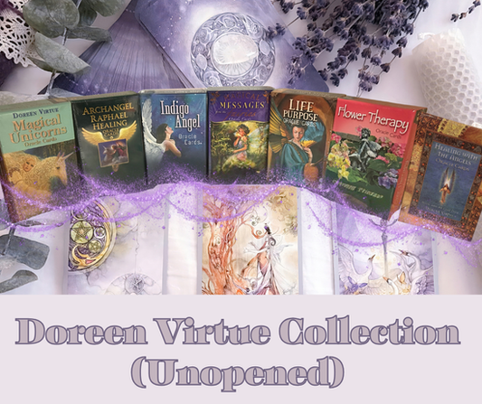Collection of Doreen Virtue oracle & Tarot cards. Unopened. Collector's items. Original print and packaging.