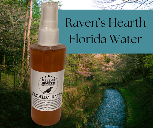 Florida Water by Raven's Hearth for cleansing and refreshing energy. Scent Profile: Bright Mint • Herbal Spice • Citrus • Earthy • Clean • Ceremonial