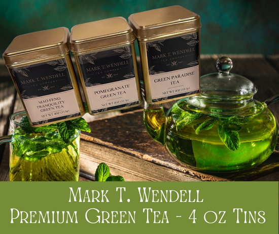 Mark T. Wendell premium green tea 4 oz tins