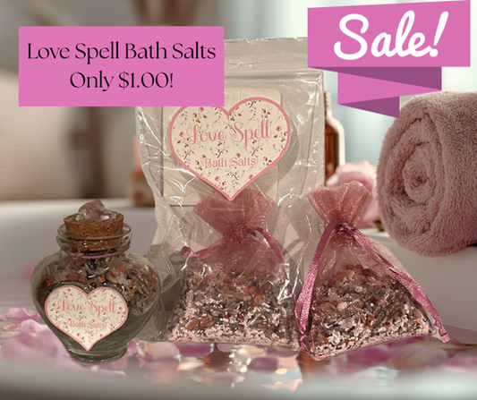 Love spell Bath salts by FeralWitchCo